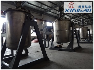 鈦翻轉(zhuǎn)反應(yīng)釜，制造好驗收結(jié)束！