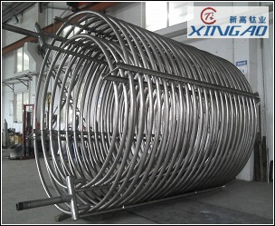 鈦盤管 制造好驗收結束！