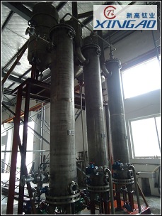 純鈦三效蒸發(fā)裝置3套！制造好驗收結(jié)束！